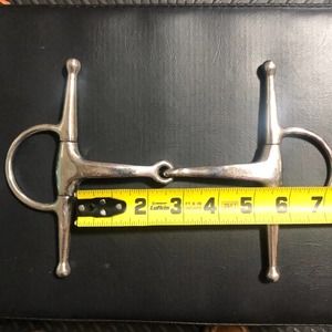 Silver cheek snaffle, Equestrian Jewelry Making Parts, Horse Tackle Findings.